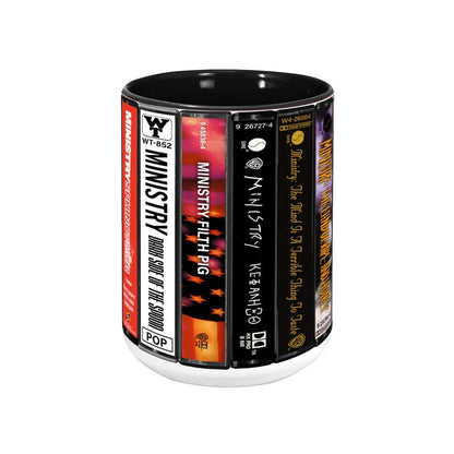 Ministry Albums Cassette Retro Collection Accent Mug