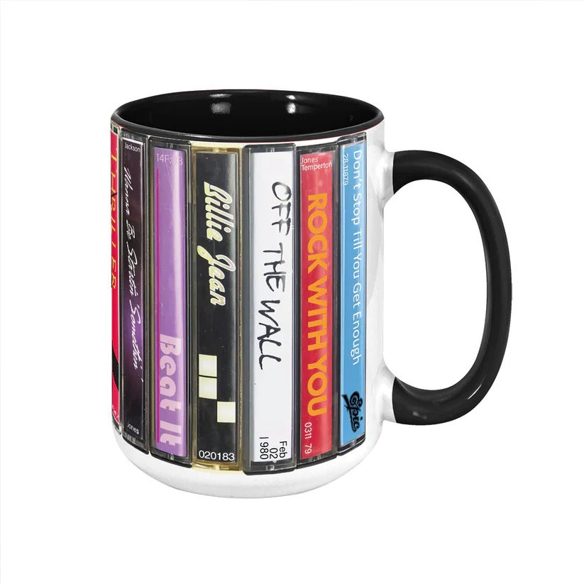 Michael Jackson Music Cassette Retro Collection Accent Mug