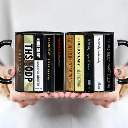The Hold Steady Albums Cassette Collection Retro Accent Mug