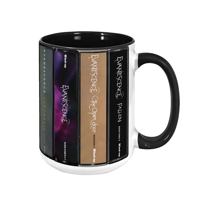 Evanescence Albums Cassette Collection Retro Accent Mug