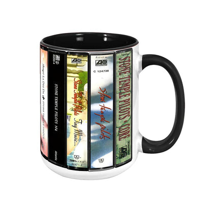Stone Temple Pilots Albums Cassette Collection Retro Accent Mug