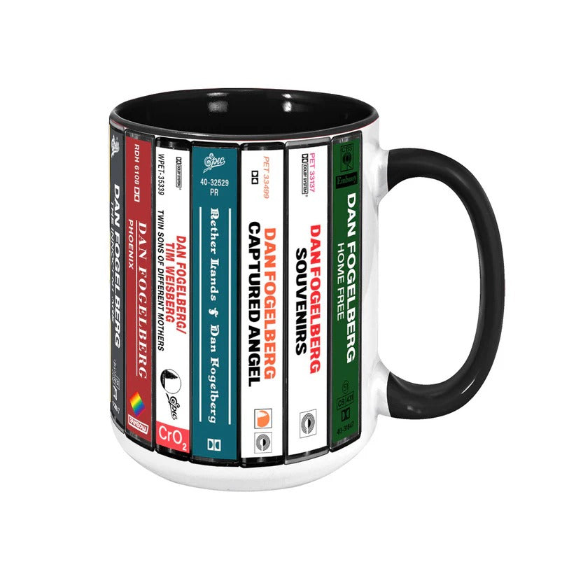 Dan Fogelberg Albums Cassette Collection Retro Accent Mug