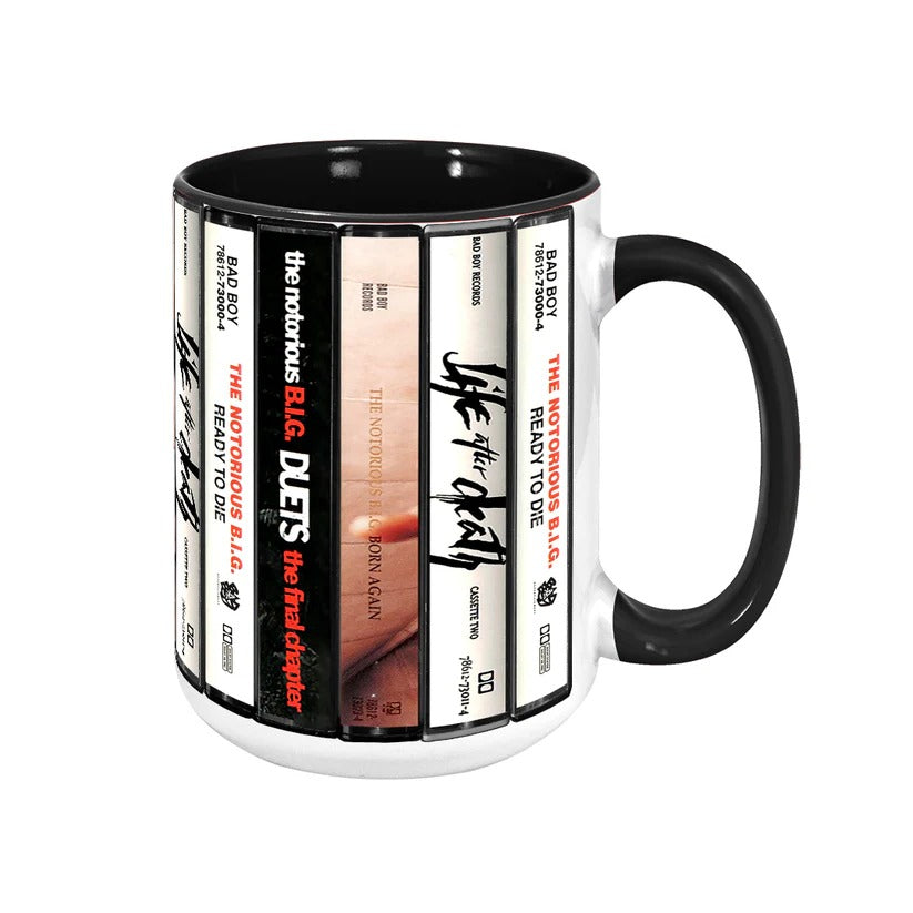 The Notorious B.I.G. Albums Cassette Retro Accent Mug