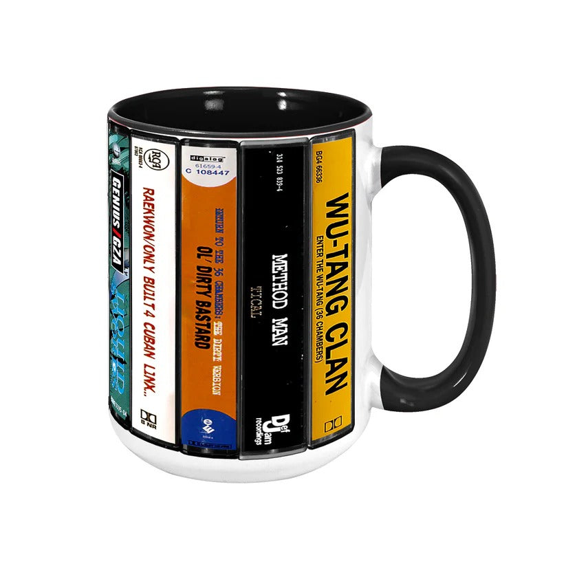 Wu-tang Clan Albums Cassette Collection Retro Accent Mug