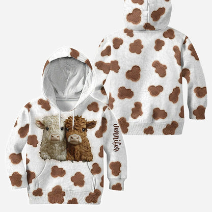 Adorable Highland Cows - Personalized Hoodie and Leggings