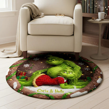 Green Goblin Couple Quilt Round Mat