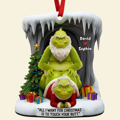 Personalized Gifts For Funny Old Couple Christmas Ornament