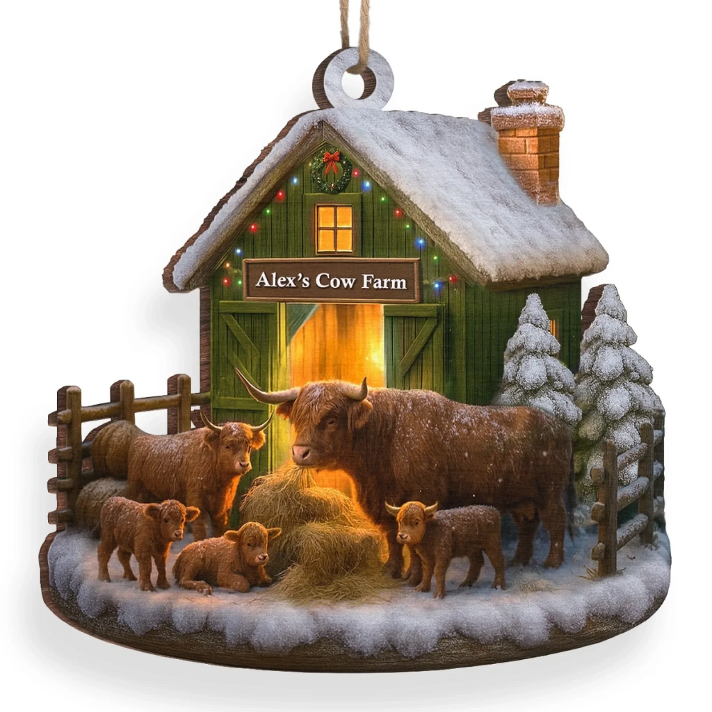 Custom Wood Ornament - Personalized Christmas Birthday Gifts For Women
