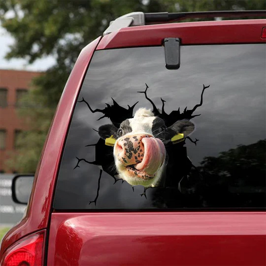Funny Dairy Cow Dad Decal Nice Vinyl Graphics Gift Ideas, Cows Decal