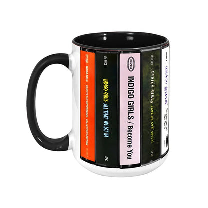 Indigo Girls Albums Cassette Collection Retro Accent Mug