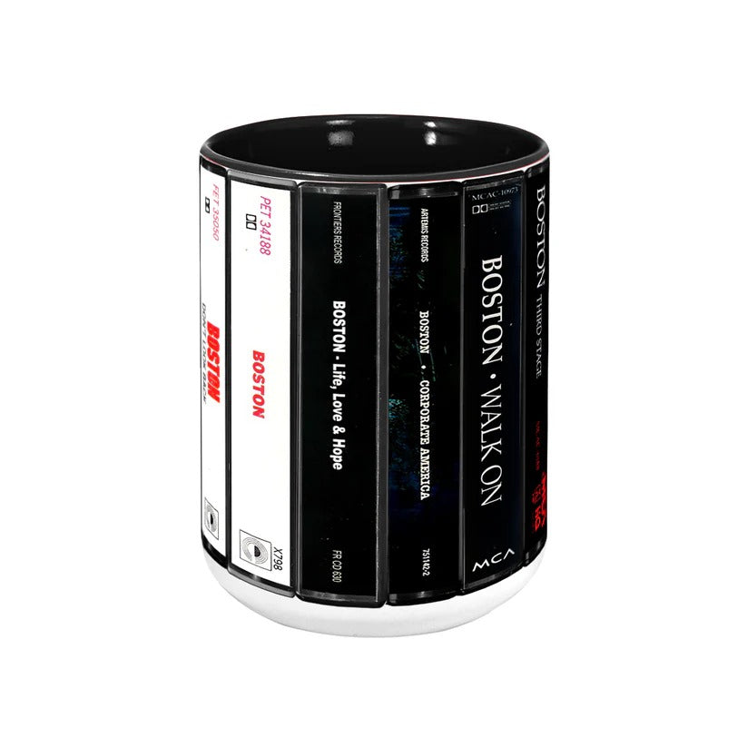 Boston Albums Cassette Collection Retro Accent Mug