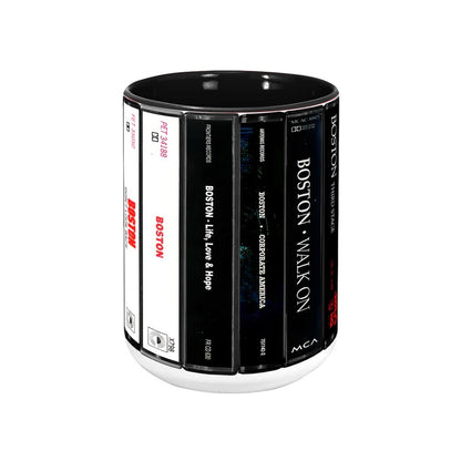 Boston Albums Cassette Collection Retro Accent Mug