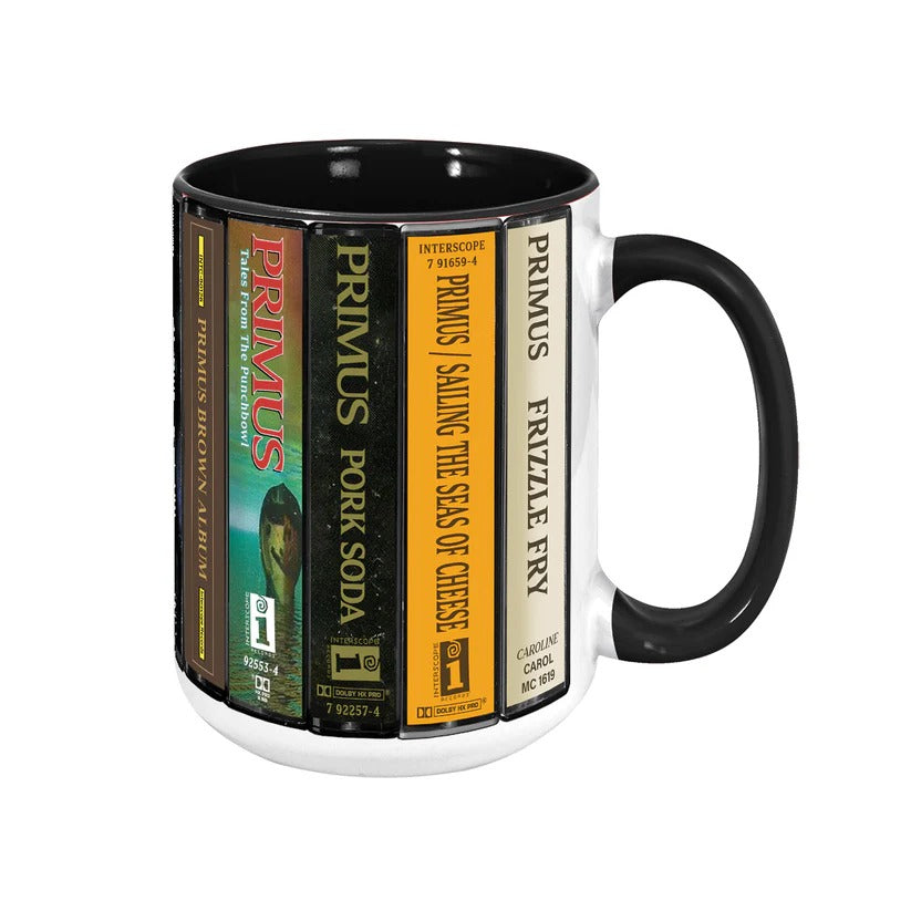 Primus Albums Cassette Collection Retro Accent Mug