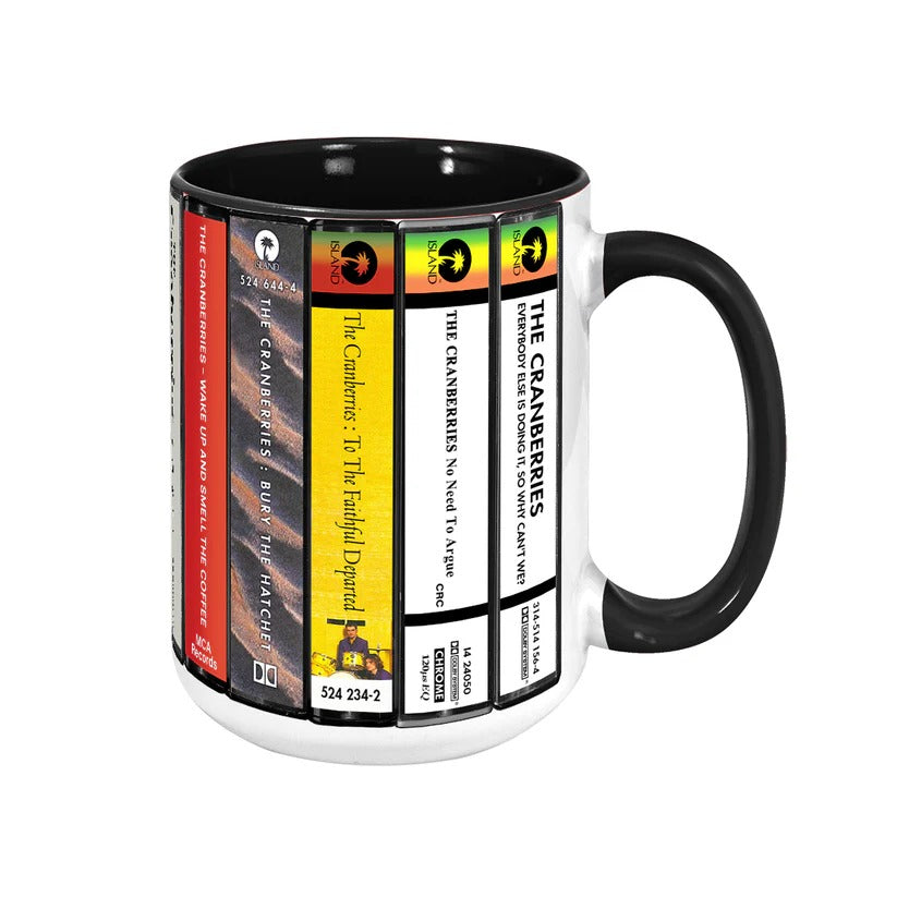 The Cranberries Albums Cassette Collection Retro Accent Mug