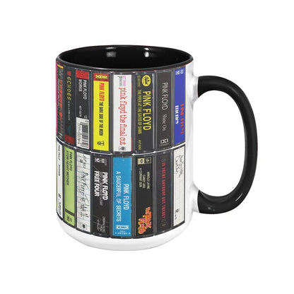 Pink Floyd Albums Cassette Retro Collection Accent Mug - Extended Vers