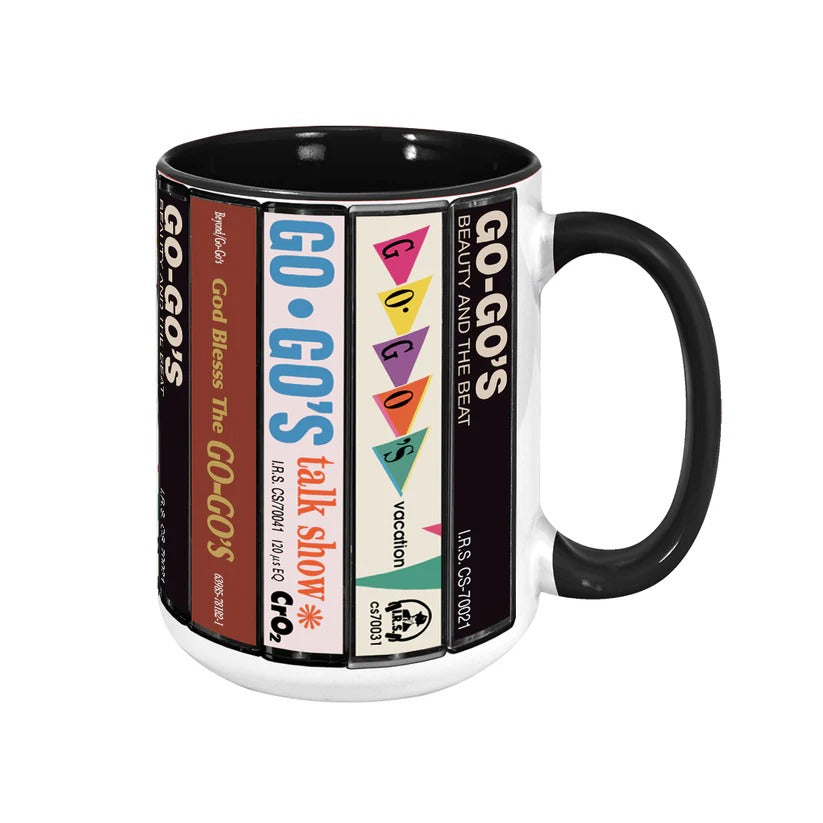 Go-Go's Albums Cassette Collection Retro Accent Mug