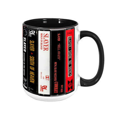 Slayer Albums Cassette Retro Collection Accent Mug