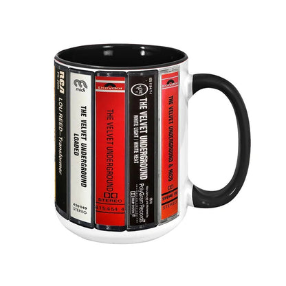 Lou Reed Albums Cassette Retro Collection Accent Mug