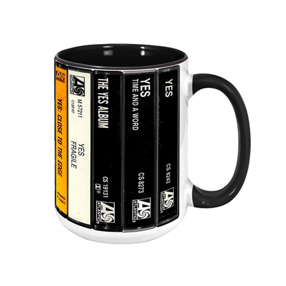 YES Albums Retro Cassette Collection Accent Mug