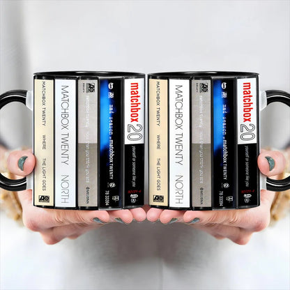 Matchbox Twenty Albums Cassette Collection Retro Accent Mug