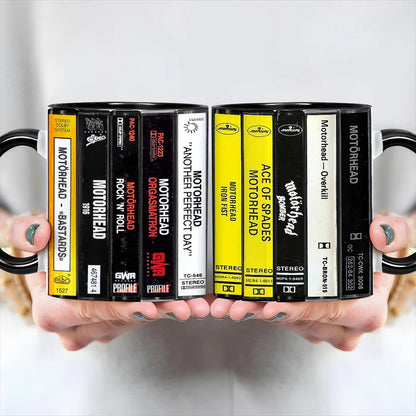 Motorhead Albums Cassette Retro Collection Accent Mug