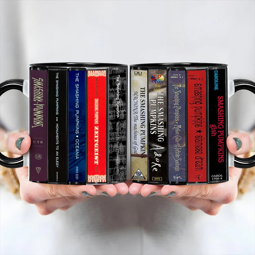 The Smashing Pumpkins Albums Cassette Retro Accent Mug