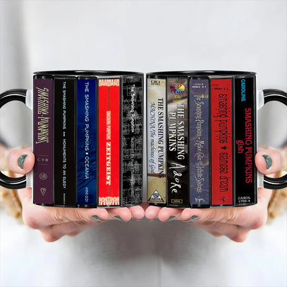 The Smashing Pumpkins Albums Cassette Retro Accent Mug
