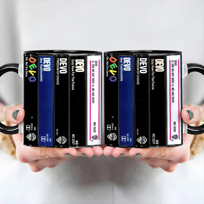 Devo Albums Cassette Retro Collection Accent Mug