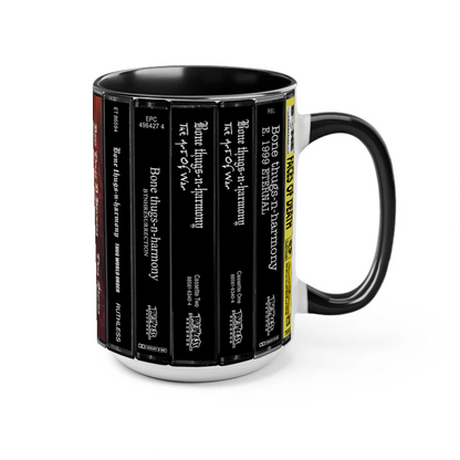 Bone Thugs-n-Harmony Albums Cassette Collection Retro Accent Mug