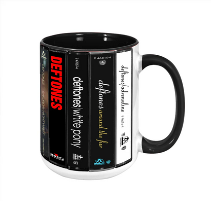 Deftones Albums Cassette Collection Retro Accent Mug