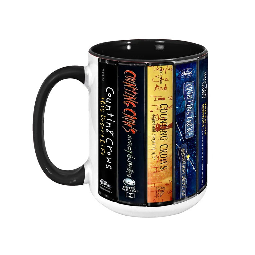 Counting Crows Albums Cassette Collection Retro Accent Mug