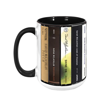 Sarah McLachlan Albums Cassette Collection Retro Accent Mug