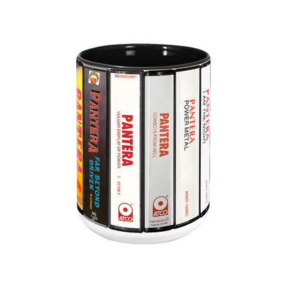 Pantera Albums Cassette Retro Collection Accent Mug