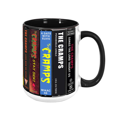 The Cramps Albums Cassette Collection Retro Accent Mug