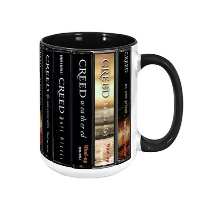 Creed Albums Cassette Collection Retro Accent Mug