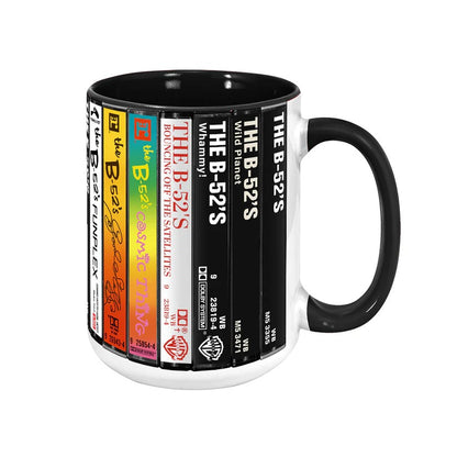 The B-52's Albums Cassette Collection Retro Accent Mug