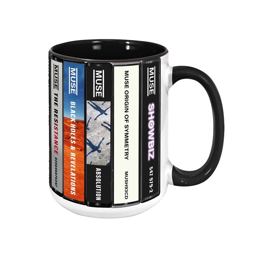 Muse Albums Cassette Collection Retro Accent Mug