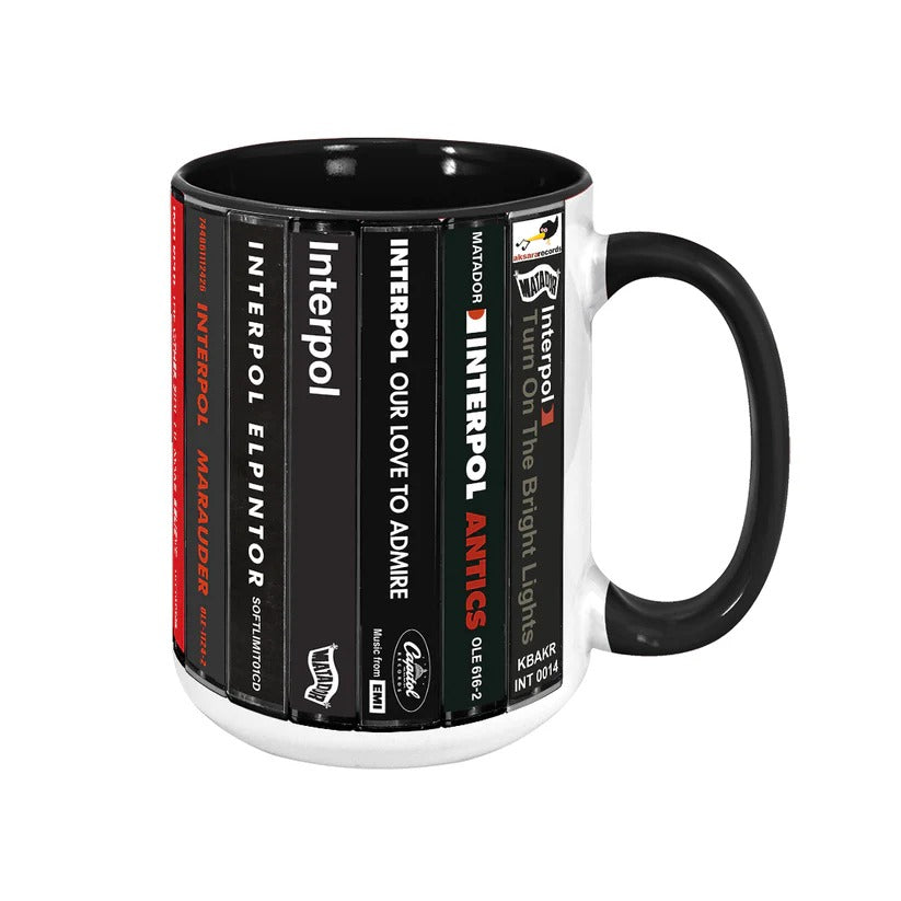 Interpol Albums Cassette Collection Retro Accent Mug