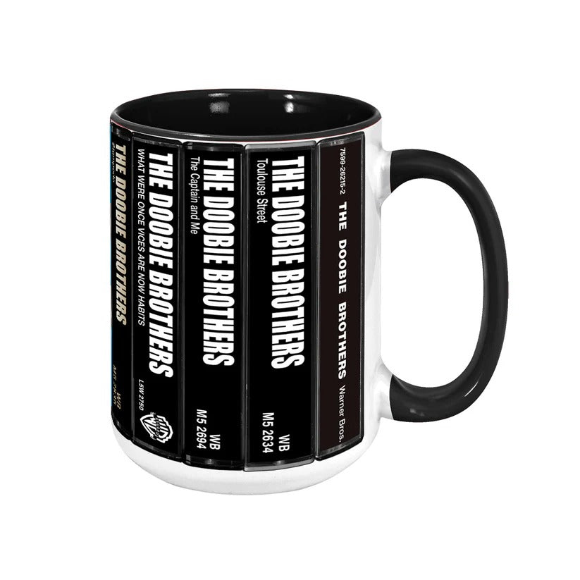 The Doobie Brothers Albums Cassette Retro Collection Accent Mug
