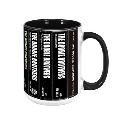 The Doobie Brothers Albums Cassette Retro Collection Accent Mug