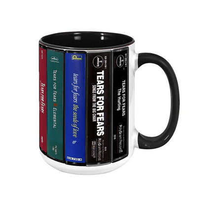 Tears for Fears Albums Cassette Collection Retro Accent Mug