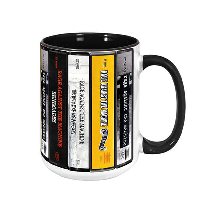 Rage Against The Machine Albums Cassette Collection Retro Accent Mug