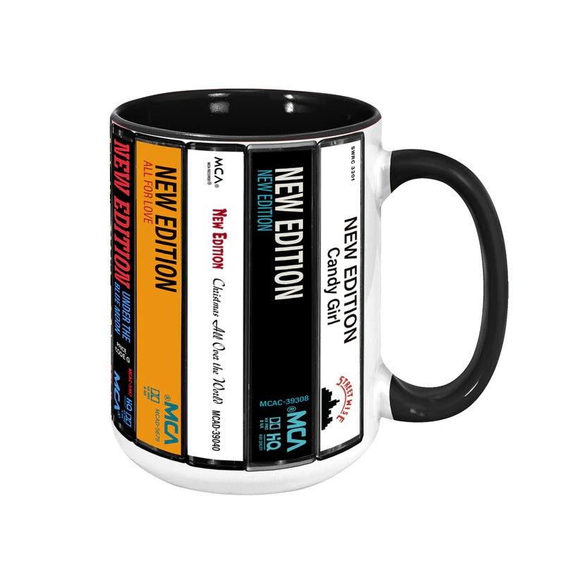 New Edition Albums Cassette Retro Collection Accent Mug