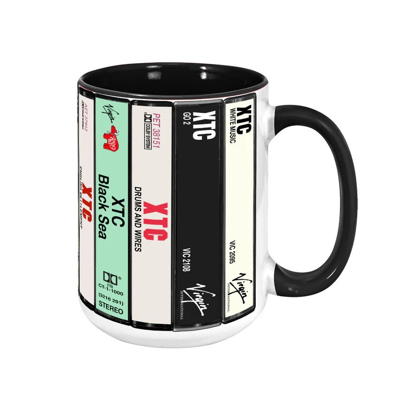 XTC Albums Cassette Collection Retro Accent Mug