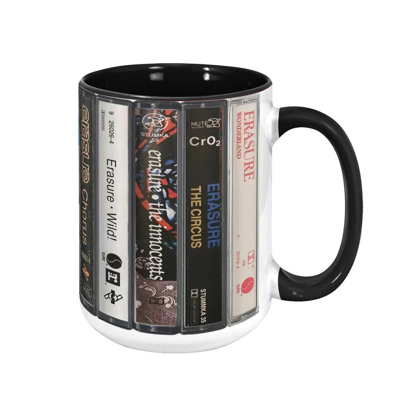 Erasure Albums Cassette Collection Retro Accent Mug