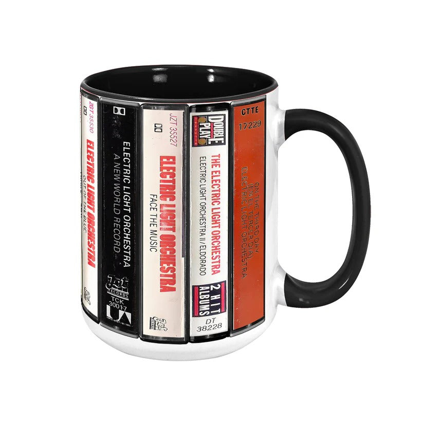 Electric Light Orchestra Albums Cassette Retro Accent Mug