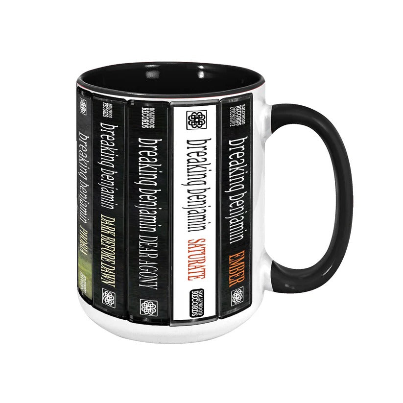 Breaking Benjamin Albums Cassette Collection Retro Accent Mug