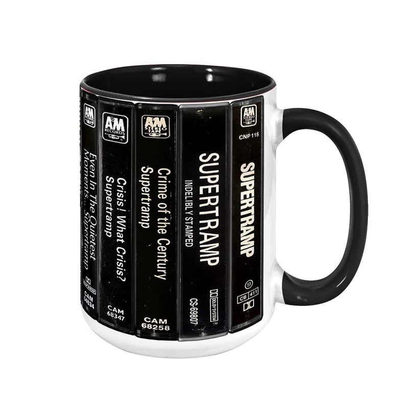 Supertramp Albums Cassette Retro Collection Accent Mug