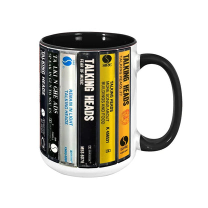 Talking Heads Albums Cassette Retro Collection Accent Mug