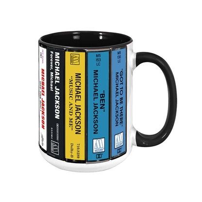 Michael Jackson Albums Retro Cassette Collection Accent Mug